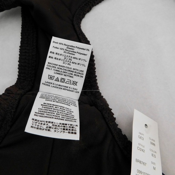 NWT!! J. CREW Claudia O-Ring Scrunchie Bikini Top Inky Espresso Brown Swimwear M - Picture 12 of 13